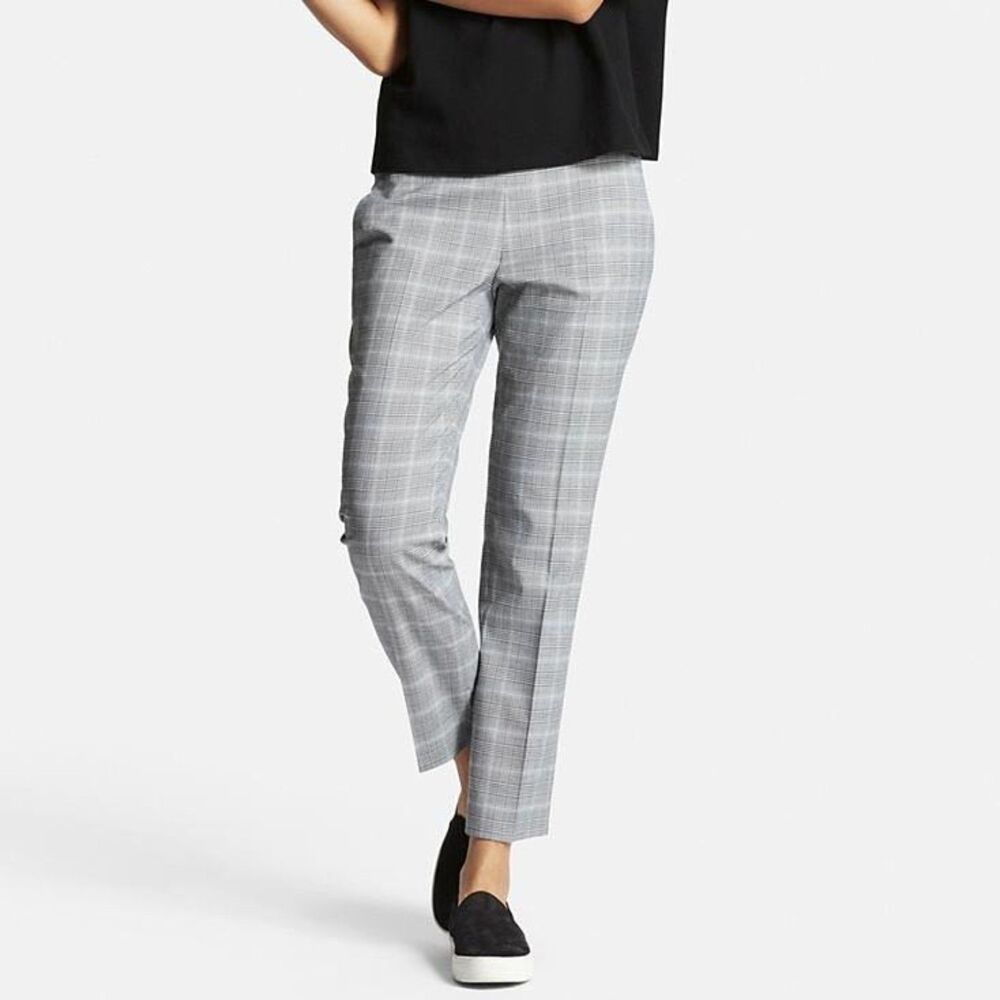 Uniqlo Smart Style Pants in Glen Check Plaid